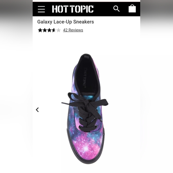 Hot Topic Galaxy Sneakers - Picture 3 of 8